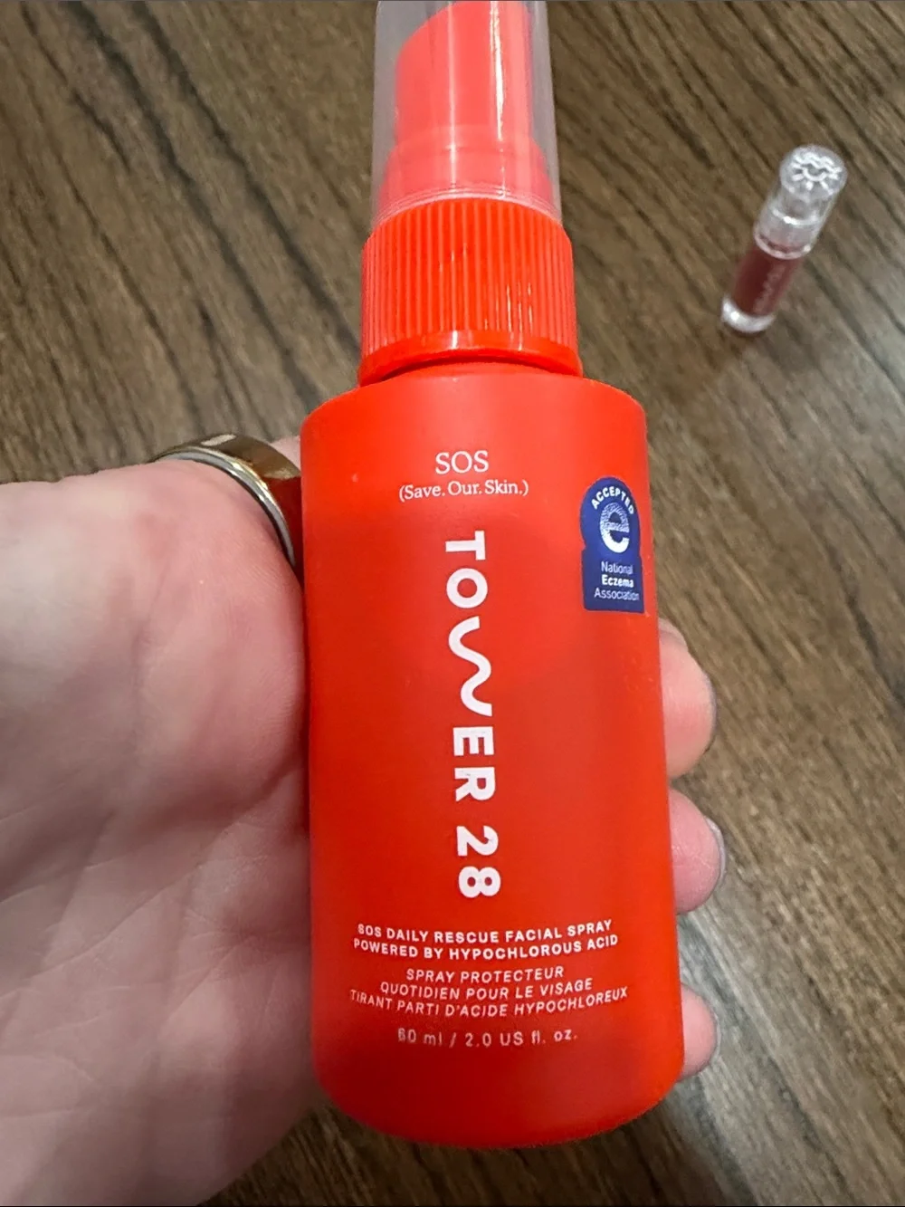 Tower 28 SOS Facial Spray & Lip Gloss Duo — Pistachio